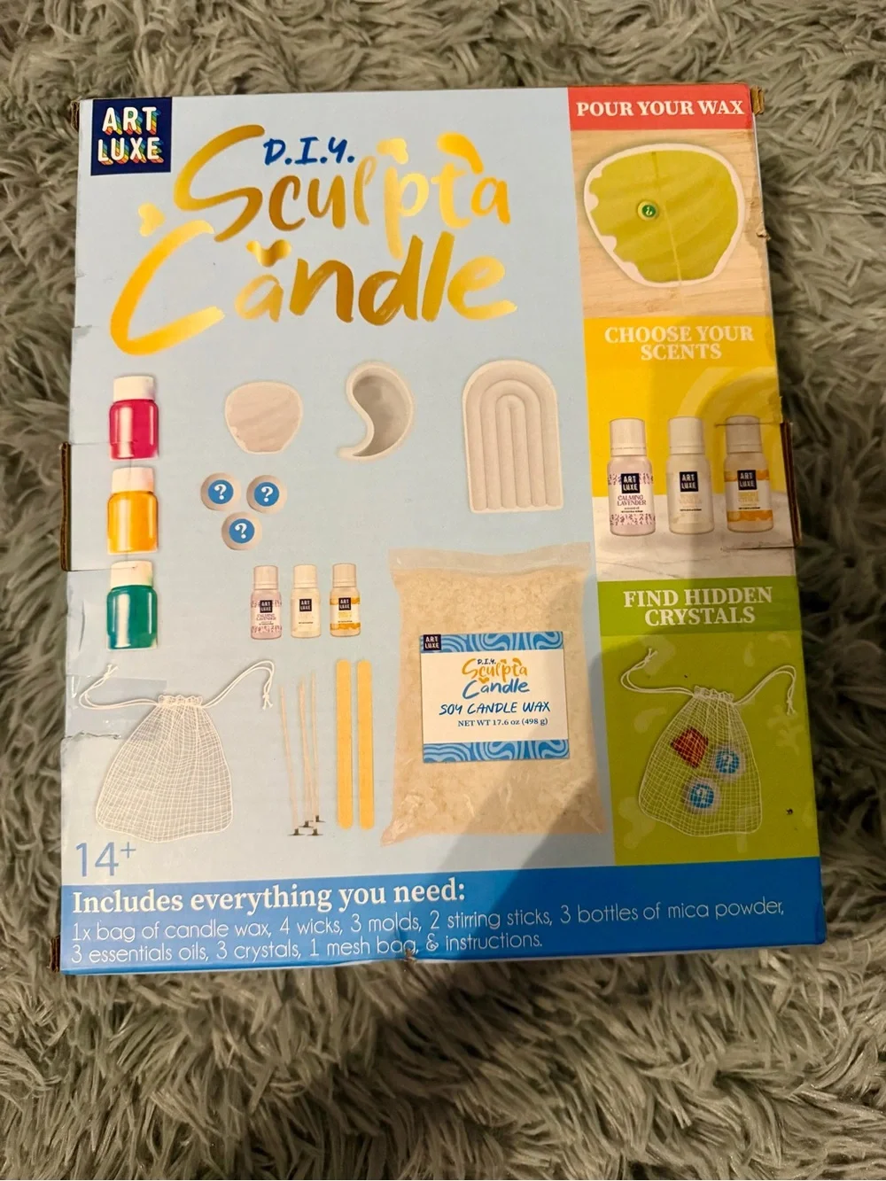 ArtLuxe DIY Sculpta Candle Kit - Bright Multicolor